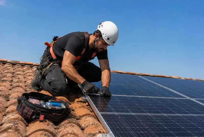 Maintenance et monitoring de panneaux solaires à Léognan